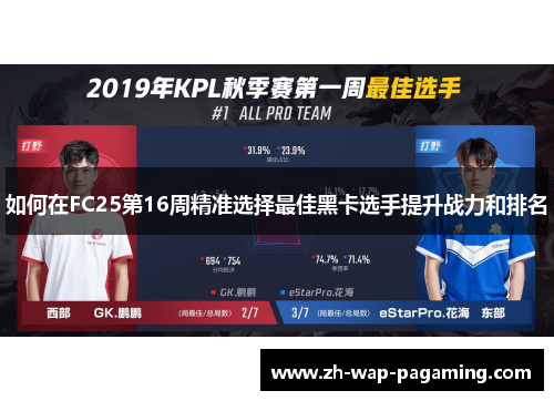 如何在FC25第16周精准选择最佳黑卡选手提升战力和排名